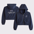 Buffalo Bills Football Navy Cropped Zip Hoodie Bills Merch Football Lovers Game Day Gifts For Fans - Merchluma