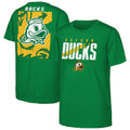 Oregon Ducks Merch 2026 Green Oregon Ducks Cut Through T-Shirt Football Fan Gift Ideas - Merchluma