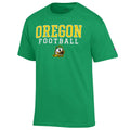 Oregon Ducks Merch 2026 Oregon Ducks Champion Football Stack T-Shirt Green Gifts For Fans - Merchluma