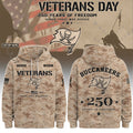 Personalized Tampa Bay Buccaneers Veterans Day 2026 Hoodie Buccaneers Merch Gift For Veteran - Merchluma