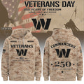 Personalized Washington Commanders Veterans Day 2026 Hoodie Commanders Merch Fan Present - Merchluma