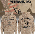 Personalized Arizona Cardinals Veterans Day 2026 Hoodie Arizona Cardinals Merch Veteran Gifts - Merchluma