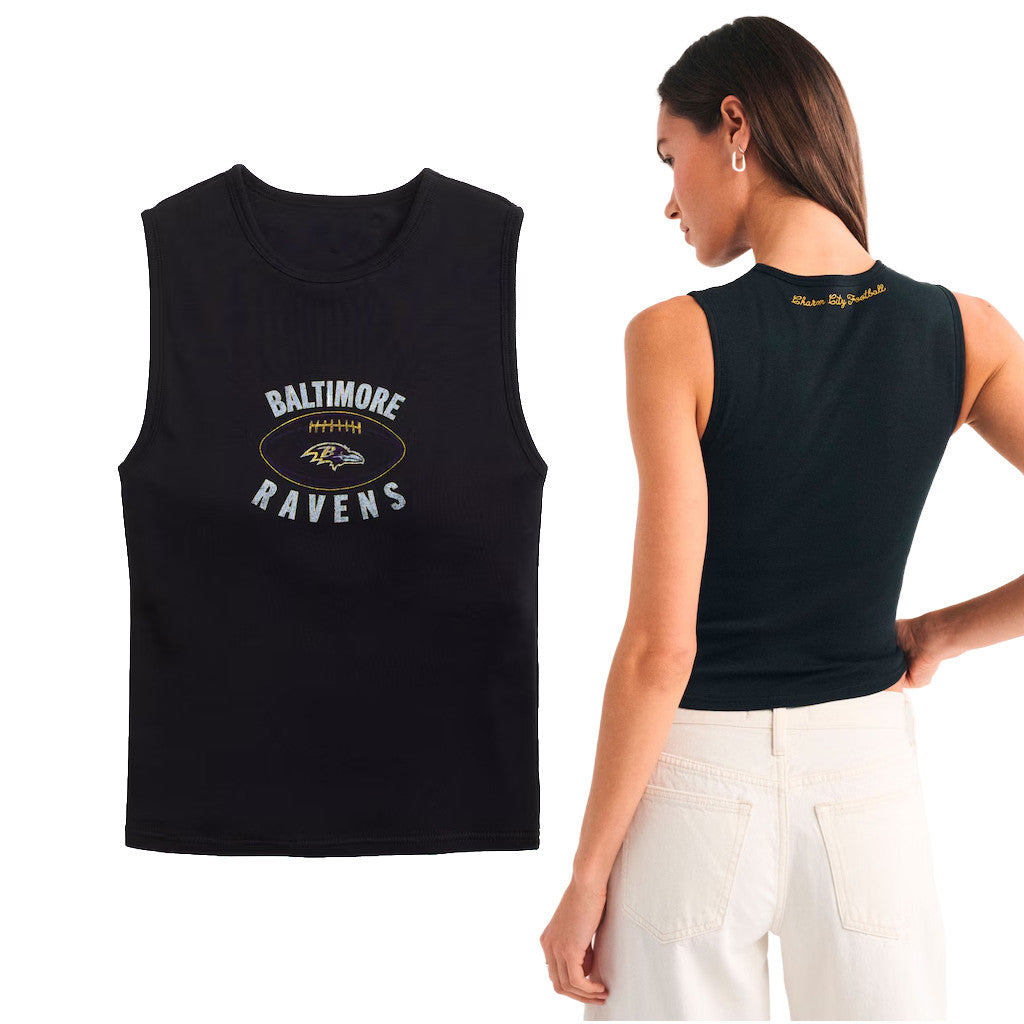 Baltimore Ravens Football Tank Top For Women Ravens Merch Gifts For Football Lovers - Merchluma