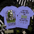 Beetlejuice Nurse Afterlife Night Shift T-Shirt It's Showtime I Heal The Living Halloween Gifts - Merchluma