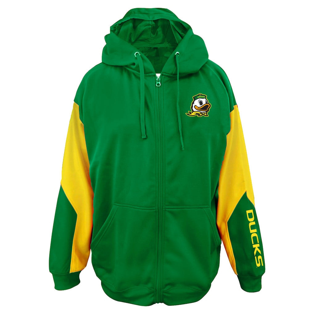Oregon Ducks Merch 2026 Green Oregon Ducks Zip Hoodie Gifts For Football Fan - Merchluma
