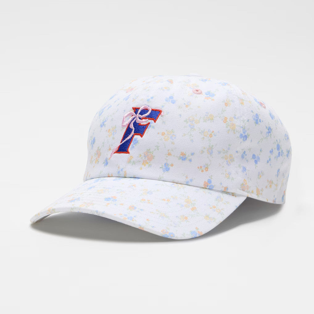 Florida Gators Merch 2026 LoveShackFancy Women's White Florida Gators Floral Hat Embroidered - Merchluma