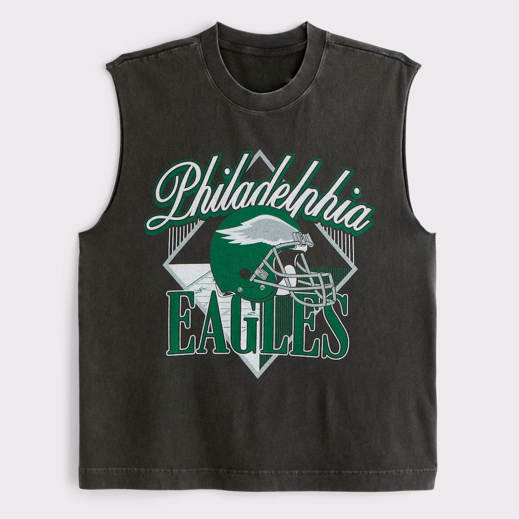 Philadelphia Eagles Muscle Tank Fly Eagles Fly Merch Philadelphia Football Gear Fans Gifts - Merchluma