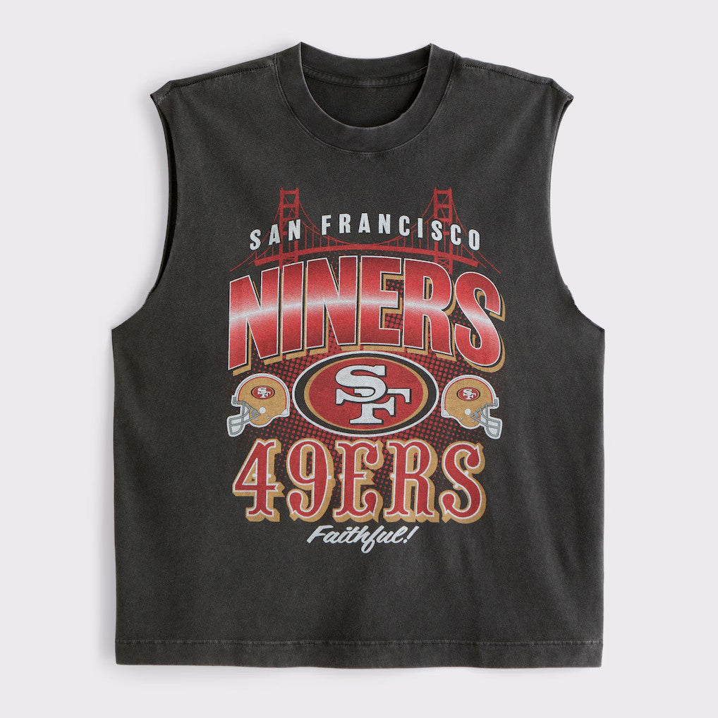 San Francisco 49ers Faithful Muscle Tank 49ers Merch Game Day Gear Presents For Football Fans - Merchluma