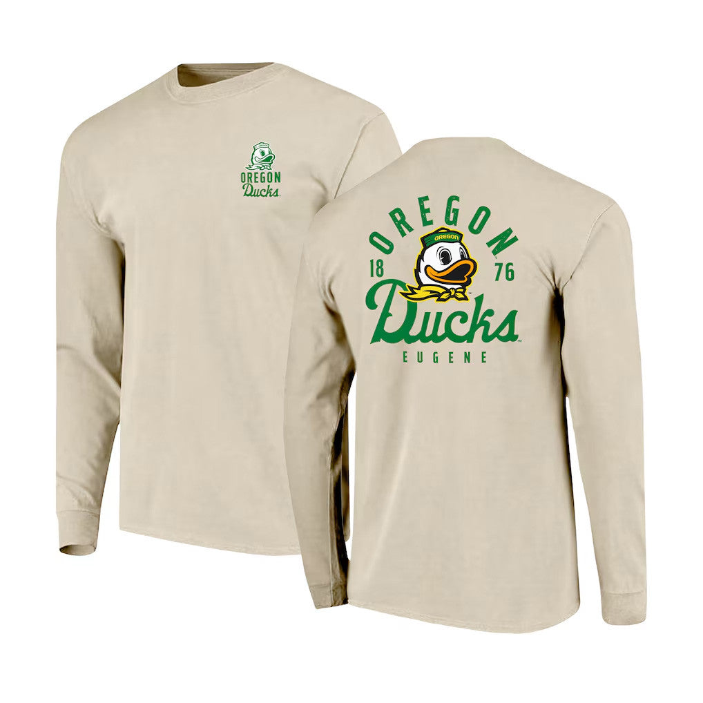 Oregon Ducks Merch 2026 Oregon Ducks Mascot Long Sleeve T-Shirt Gifts For Football Fan - Merchluma