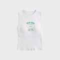 New York Jets Football Grey Tank Top I Heart New York Game Day Gear NY Jets Merch Women - Merchluma
