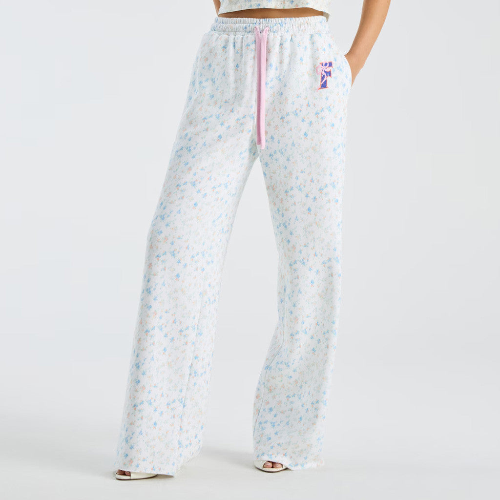 Florida Gators Merch 2026 LoveShackFancy Women's White Florida Gators Ilyra Sweatpants - Merchluma