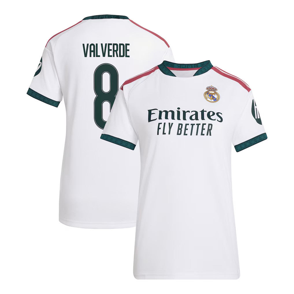 Federico Valverde #8 Real Madrid Merch Real Madrid 2026 27 Home Jersey White Fan Gear - Merchluma