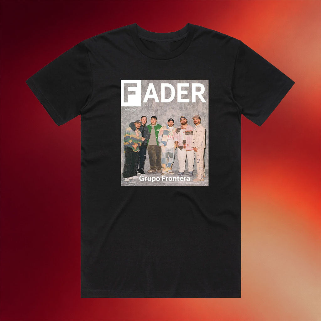 Grupo Frontera Merch 2026 The FADER Cover T-Shirt Black Cool Gifts For Music Lovers - Merchluma