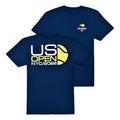 US Open Merch 2026 Type Ball Split T-Shirt Navy Tennis Fan Apparel Gift For Boyfriend - Merchluma