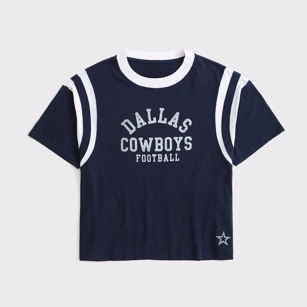Dallas Cowboys Football Navy T-Shirt Cowboys Merch I Heart Dallas Game Day Shirt Fans Gifts - Merchluma