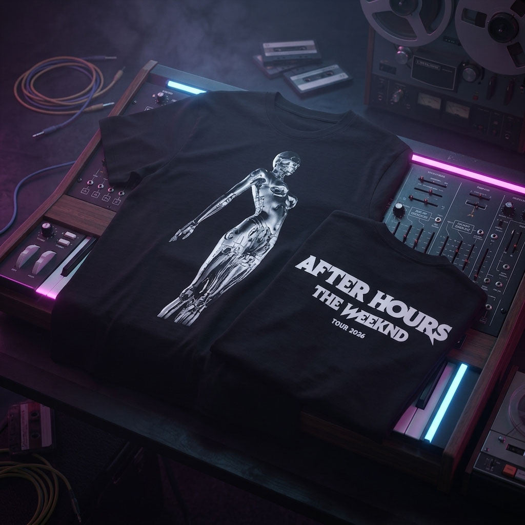 The Weeknd Merch 2026 Abel Gold Statue T-Shirt The Weeknd Tour Merch Gift For Music Lover - Merchluma