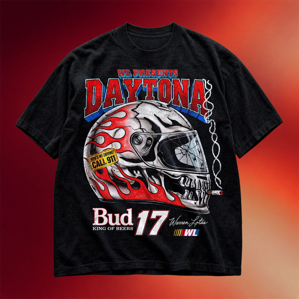 Warren Lotas Merch 2026 Daytona T-Shirt Black Bud King Of Beers Shirt Gift Ideas For Him - Merchluma