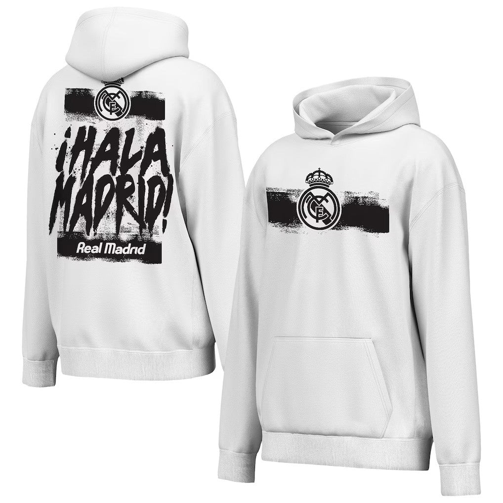 Real Madrid Merch 2026 Real Madrid Outerstuff Chant Hoodie White Football Fan Gift Ideas - Merchluma