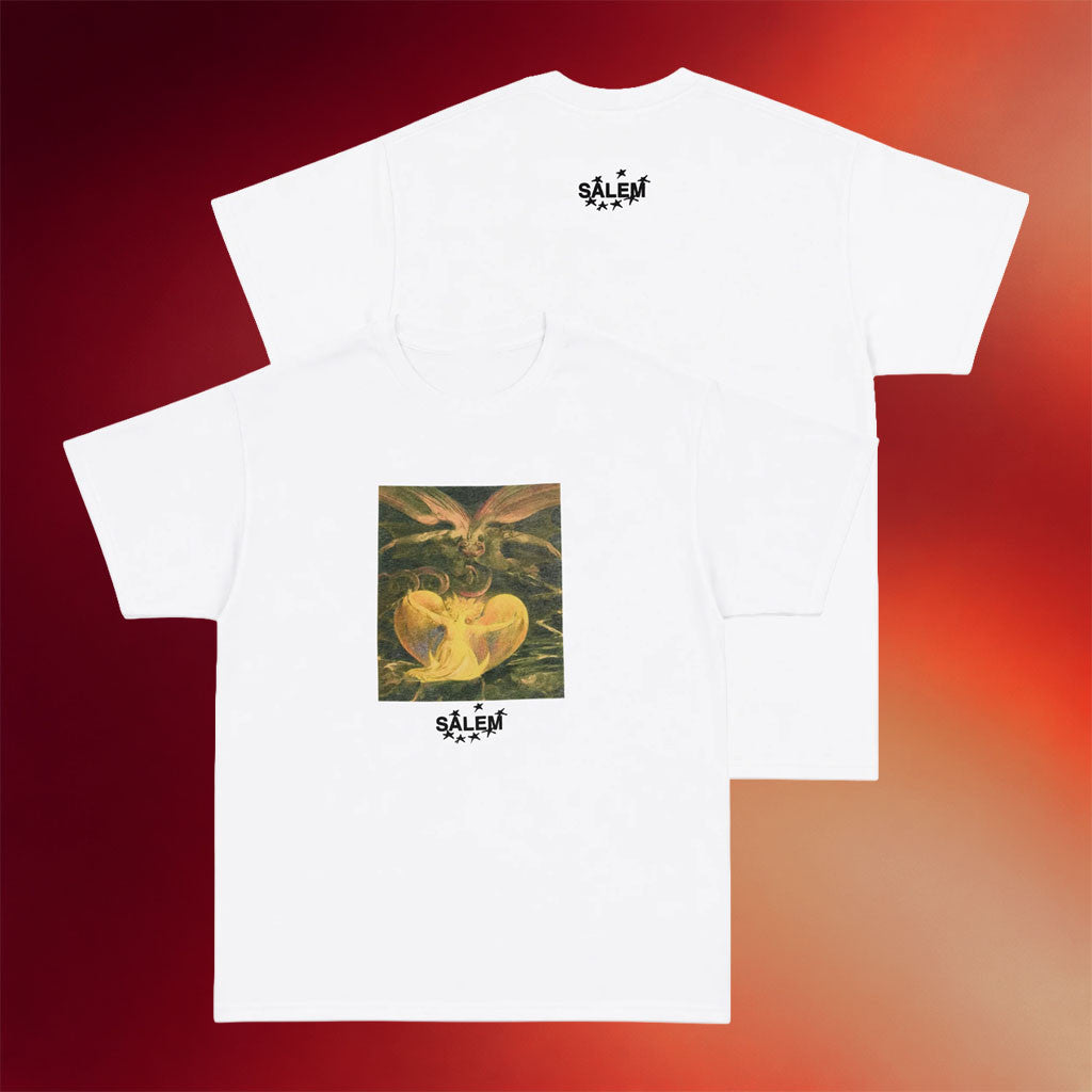 S4lem Merch 2026 Red Dragon T-Shirt White Salem Merch Present For Band Fans - Merchluma