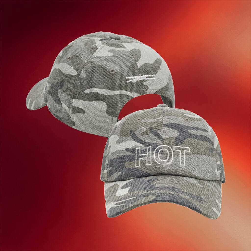 Le Sserafim Merch 2026 HOT Ver Camo Hat Embroidered K-pop Gear Gift For Fans - Merchluma