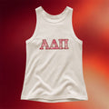 ADPi Market Merch 2026 Plaid Pink Letters Sorority Tank Top Alpha Delta Pi Merch Women's - Merchluma