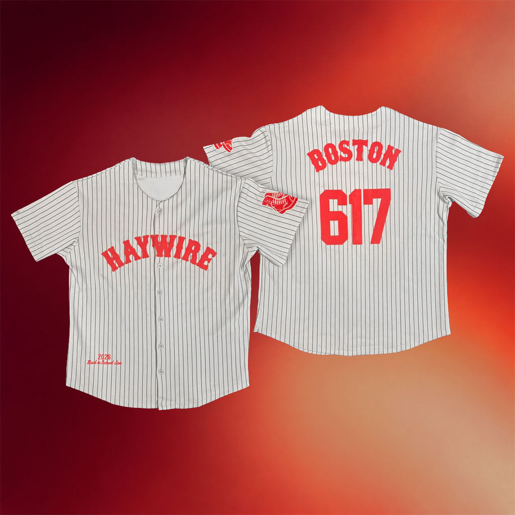 Friends Family Forever Merch 2026 Haywire Boston 617 Baseball Jersey Back 2 School Jam 2026 - Merchluma