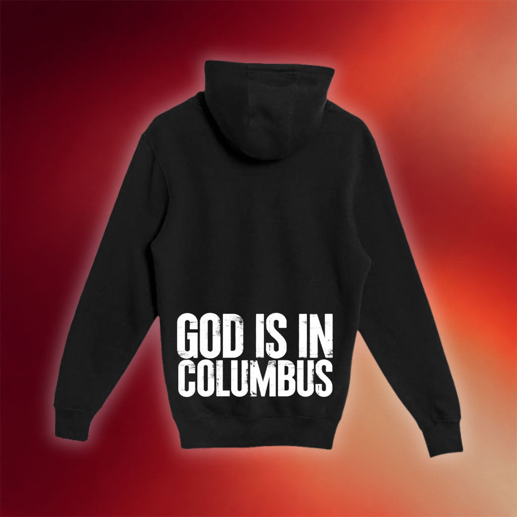 Faith Chapel Merch 2026 God Is In Columbus Zip Hoodie Best Gift For Christian Friends - Merchluma