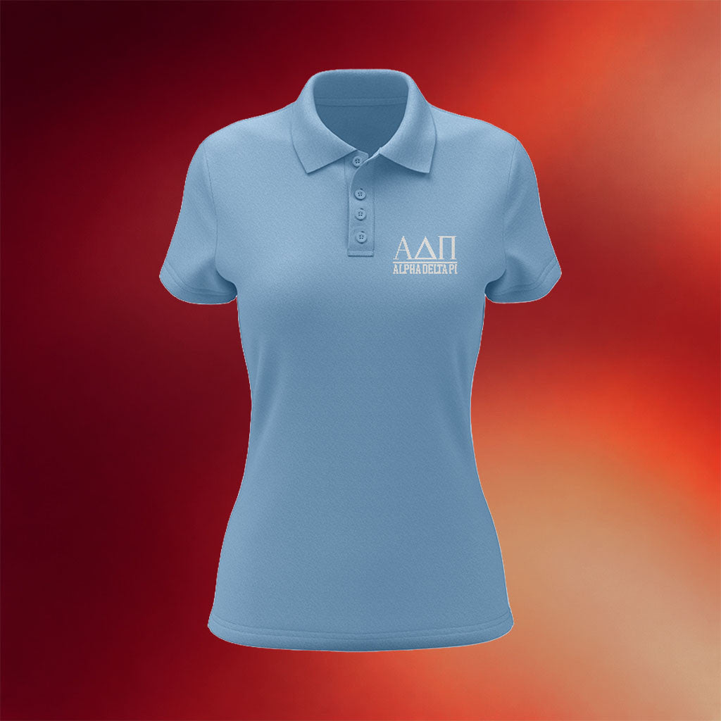 ADPi Market Merch 2026 Sorority Letter Polo Shirt Alpha Delta Pi Merchandise Gift For Women - Merchluma