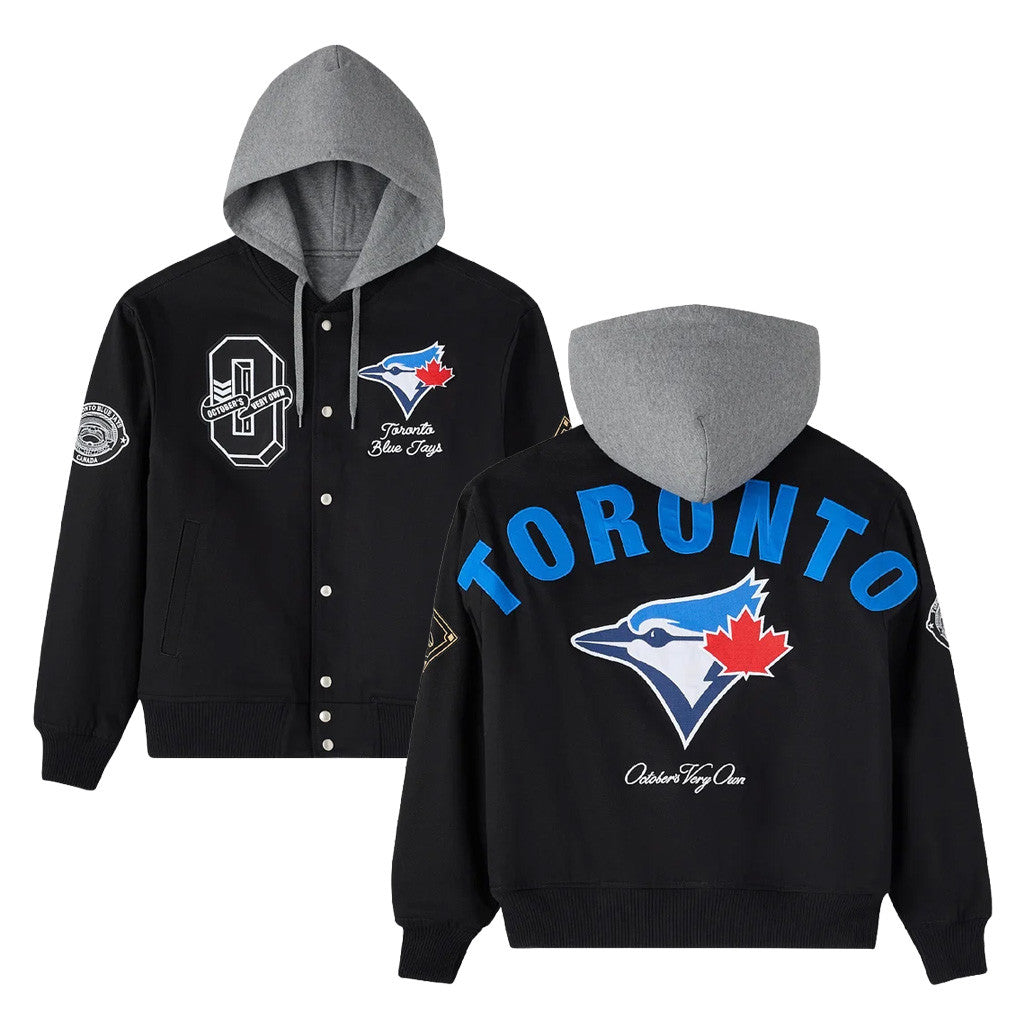 October's Very Own Merch 2026 More Toronto Blue Jays Hooded Jacket OVO Clothing Jays Merch - Merchluma
