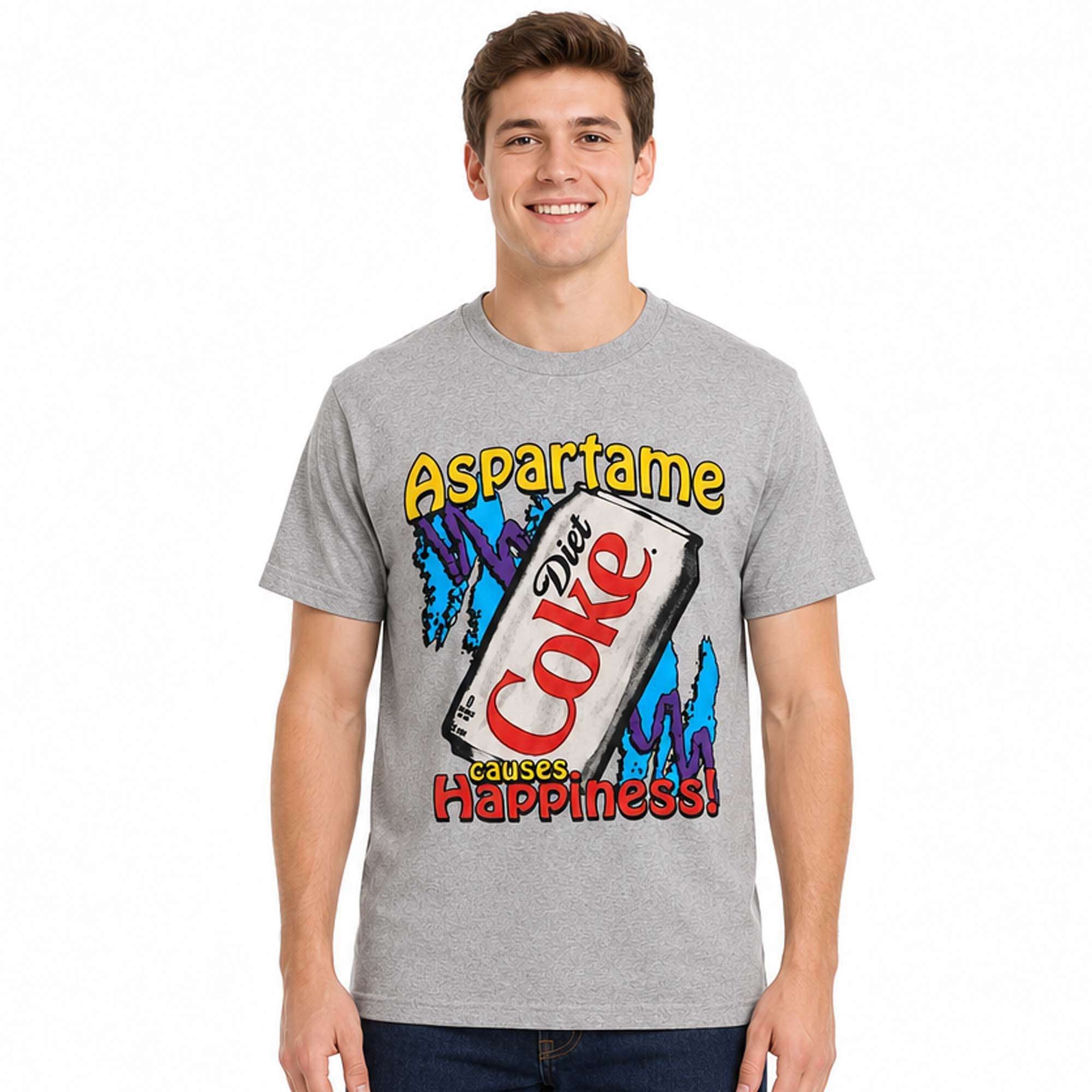 Aspartame Causes Happiness Diet Coke Shirt Funny T-Shirt Diet Coke Merch BFF Gifts - Merchluma
