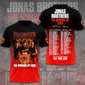 Jonas Brothers Burning Up Tour T-Shirt All Over Again Music Band Graphic Tee Jonas Brothers Merch - Merchluma