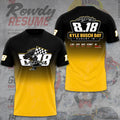 Kyle Busch Racing T-Shirt Rowdy Resume Number 18 Motorsport Fan Graphic Tee Kyle Busch Merch - Merchluma