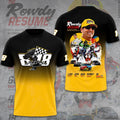 Kyle Busch The Rowdy Resume T-Shirt Number 18 NASCAR Racing Legend Graphic Tee Kyle Busch Merch - Merchluma