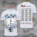 Kyle Busch Number 18 T-Shirt The Rowdy Resume NASCAR Racing Graphic Tee Kyle Busch Merch - Merchluma