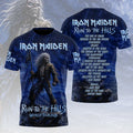 Iron Maiden Merch Run To The Hills World Tour 2026 T-Shirt Heavy Metal Rock Band Graphic Tee - Merchluma