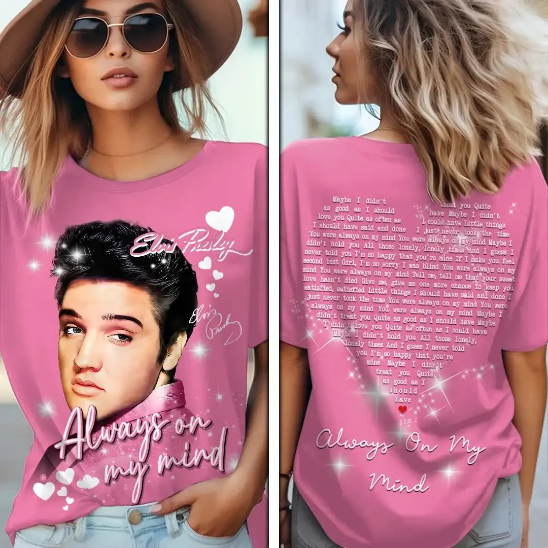 Elvis Presley Always On My Mind T-Shirt Elvis Presley Merch Vintage Rock Music Legend Shirt - Merchluma