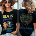 Elvis Presley Blue Suede Shoes T-Shirt Elvis Presley Merch Music Legend Fan Gifts Women - Merchluma
