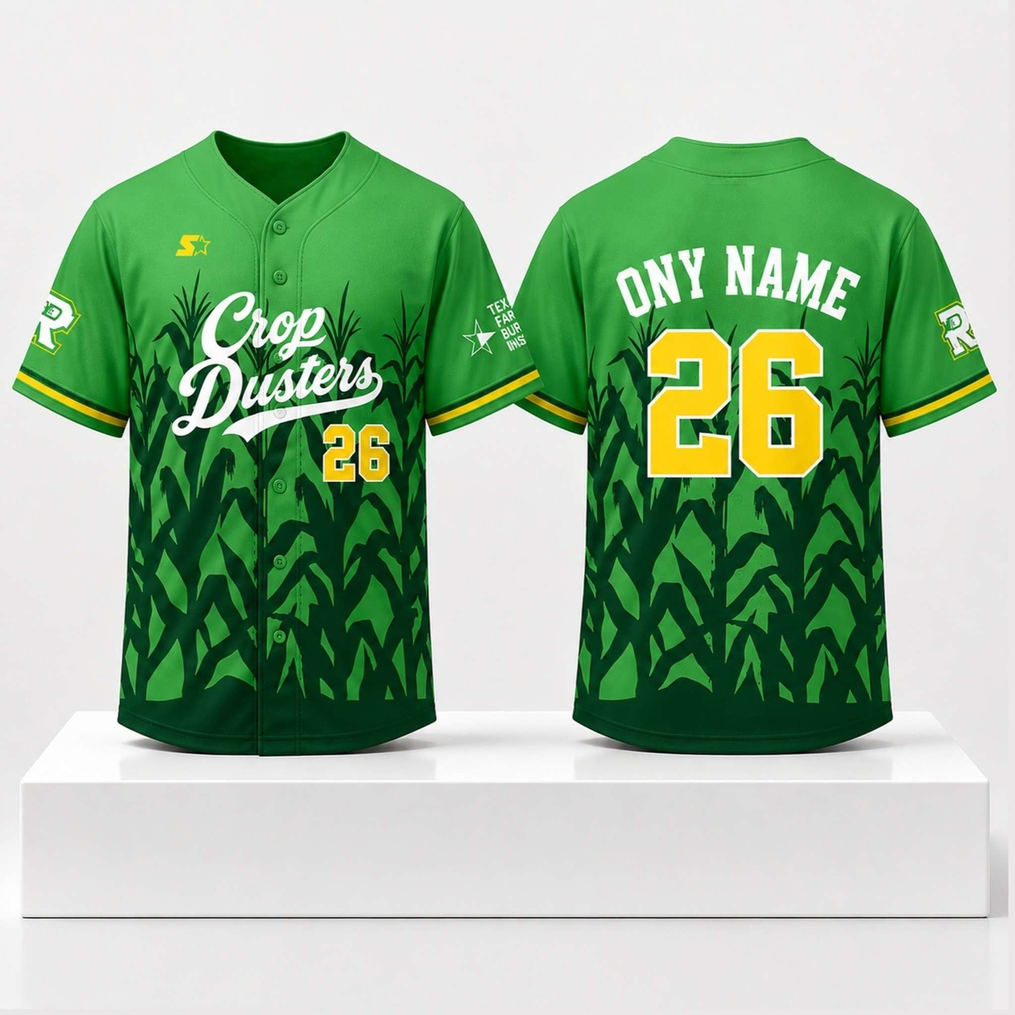 Custom Cleburne Crop Dusters Harvest Fest Jersey 2026 Cleburne Railroaders Merch Fan Gifts - Merchluma