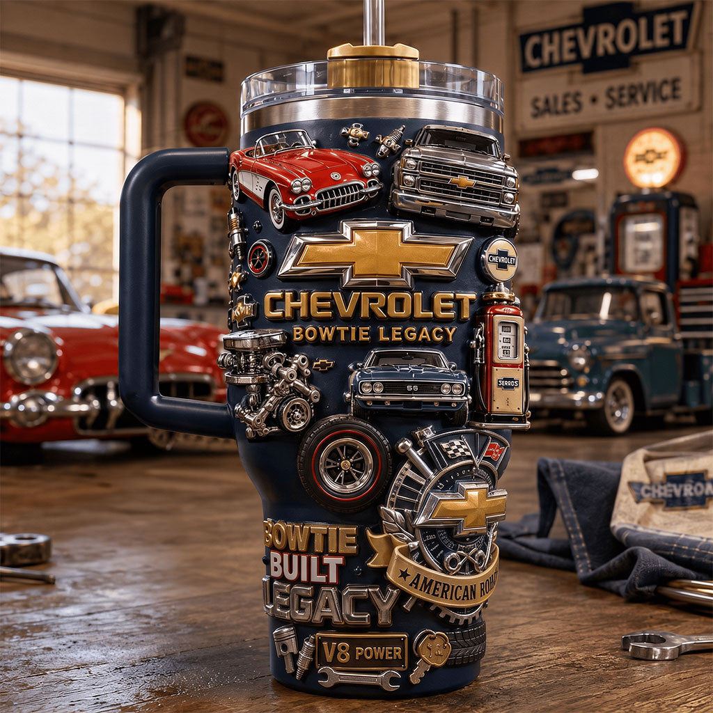 Chevrolet Bowtie Legacy Tumbler Chevrolet Merch Car Enthusiast Gifts For Husband