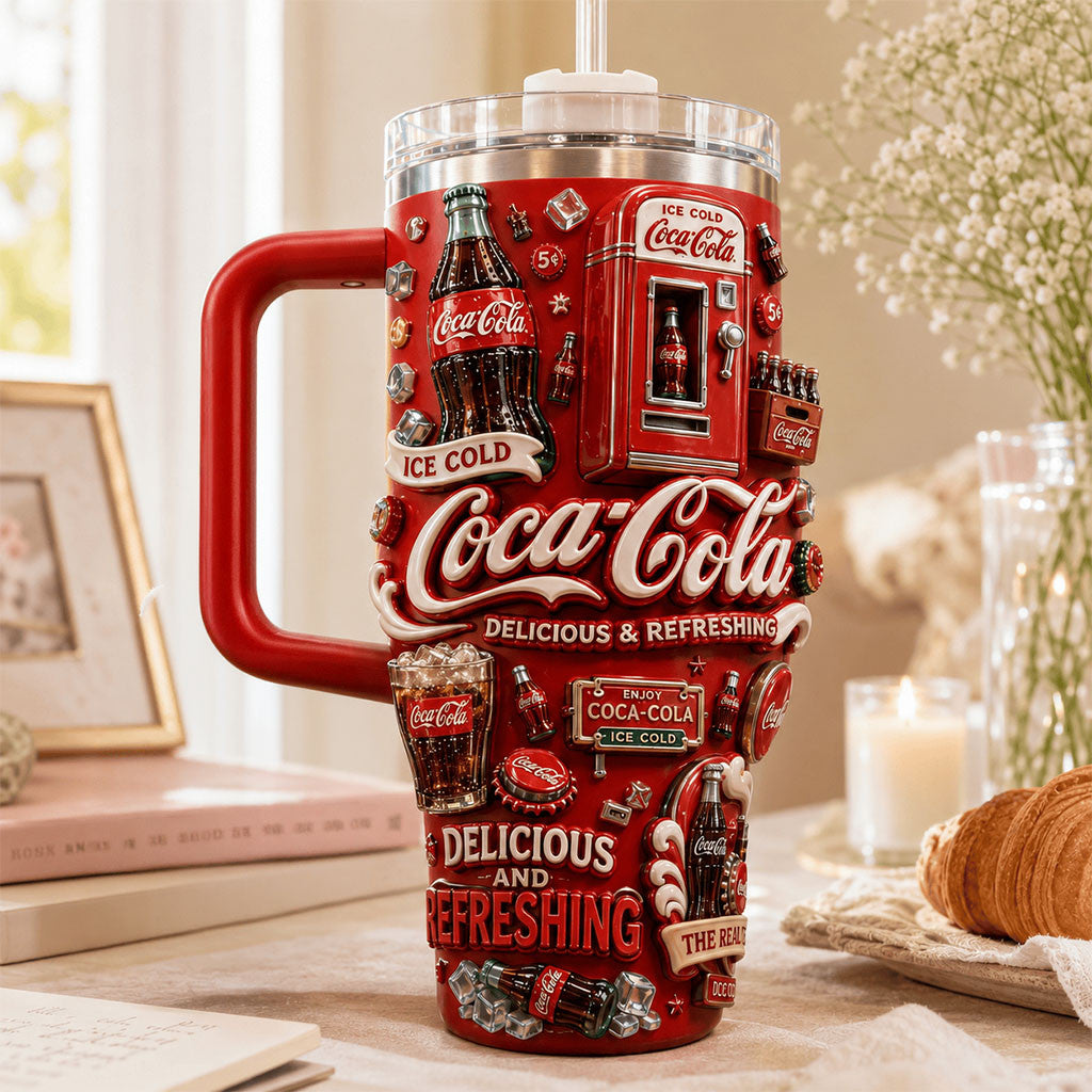 Coca Cola Delicious And Refreshing Tumbler Coca Cola Merch Best Gift For Friends
