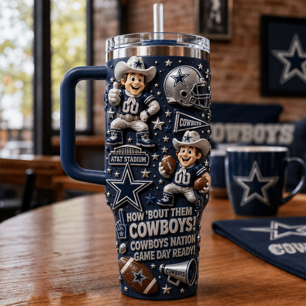Dallas Cowboys Merch How Bout Them Cowboys Tumbler Best Gift For Football Fans