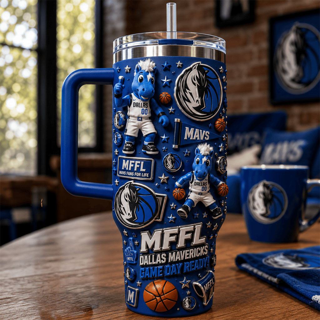 Dallas Mavericks MFFL Game Day Ready Tumbler Mavericks Merch Gift For Basketball Lovers