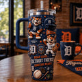 Detroit Tigers Roar Loud Game Day Ready Tumbler Detroit Tigers Merch Baseball Lovers Gifts