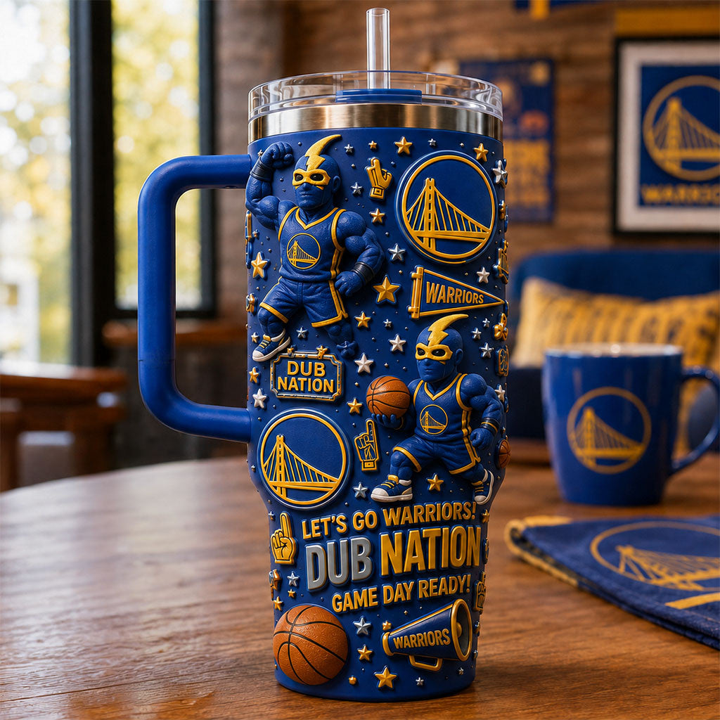 Golden State Warriors Dub Nation Tumbler Warriors Merch Present For Basketball Lovers