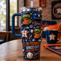Houston Astros Merch H-Town Space City Game Day Ready Tumbler Gift For Baseball Lovers