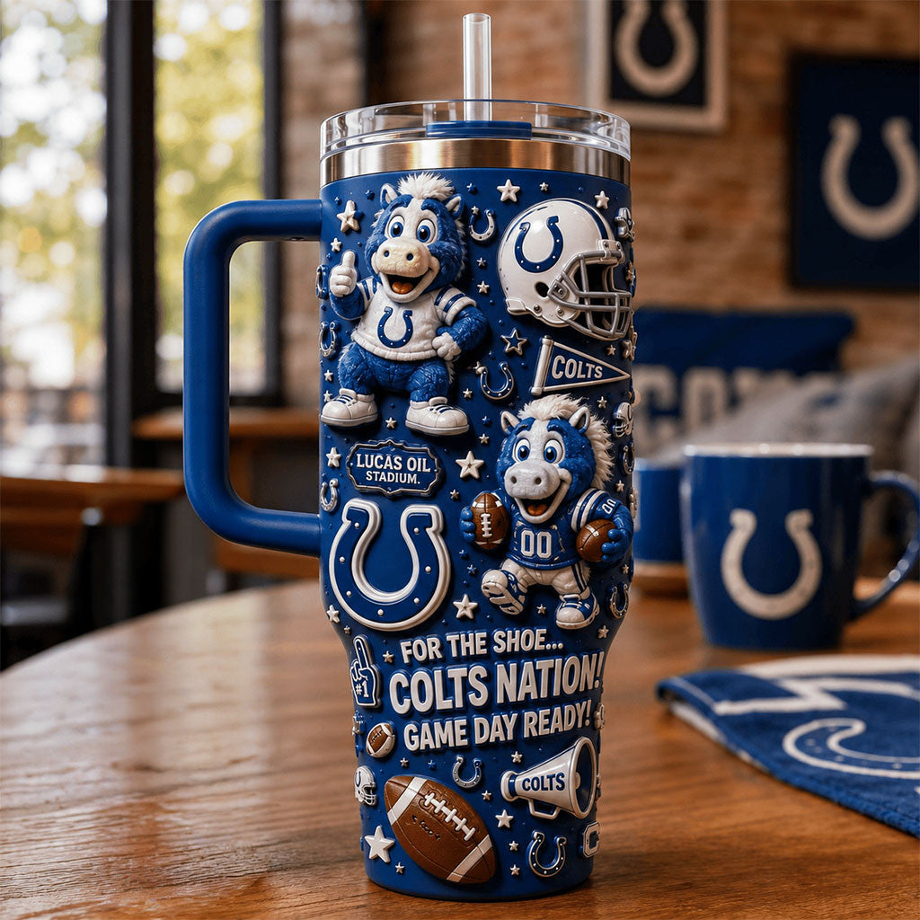 Indianapolis Colts Merch For The Shoe Colts Nation Tumbler Best Gift For Football Fans