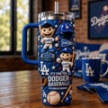 Los Angeles Dodgers Merch It's Time For Dodger Baseball Tumbler Best Gift For Fans