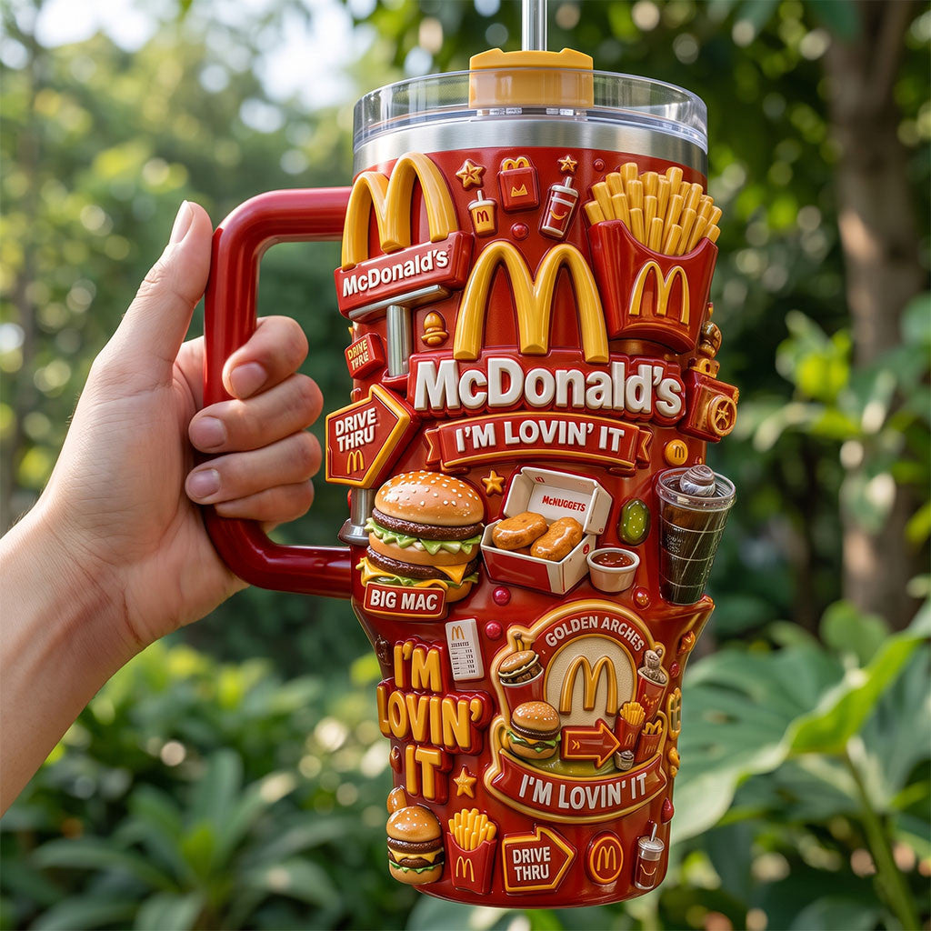 McDonald's I'm Lovin It Tumbler Fast Food Lover Cup McDonald's Merch Birthday Gift Ideas