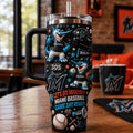 Miami Marlins Merch Let's Go Marlins Miami Baseball Tumbler Gift For Fans