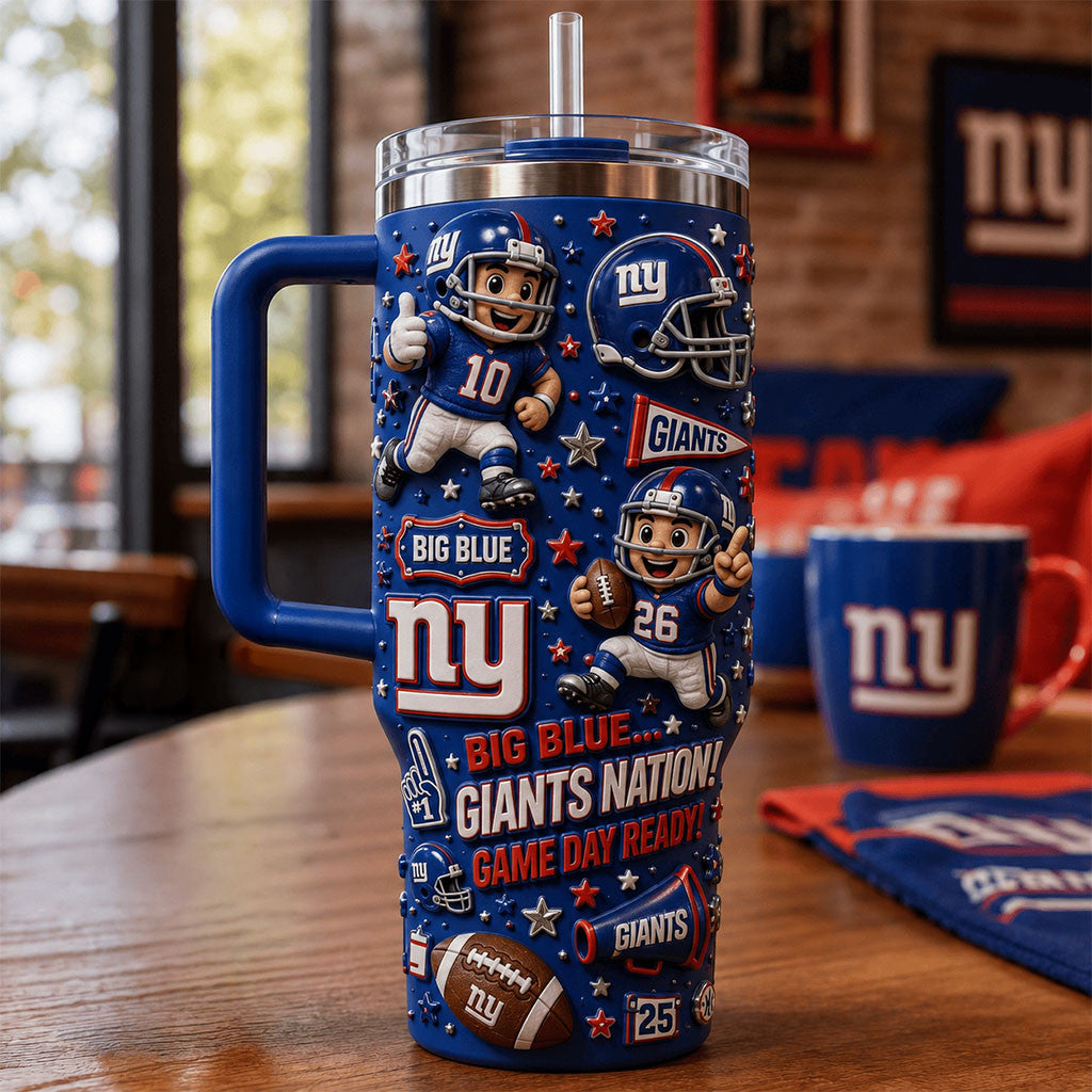 New York Giants Merch Big Blue Giants Nation Tumbler Gift Ideas For Football Lovers